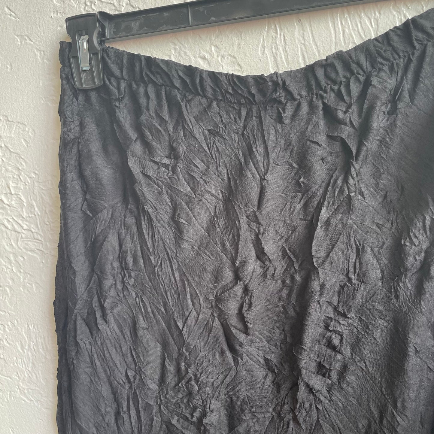 Crinkled Mesh Maxi Skirt | Medium