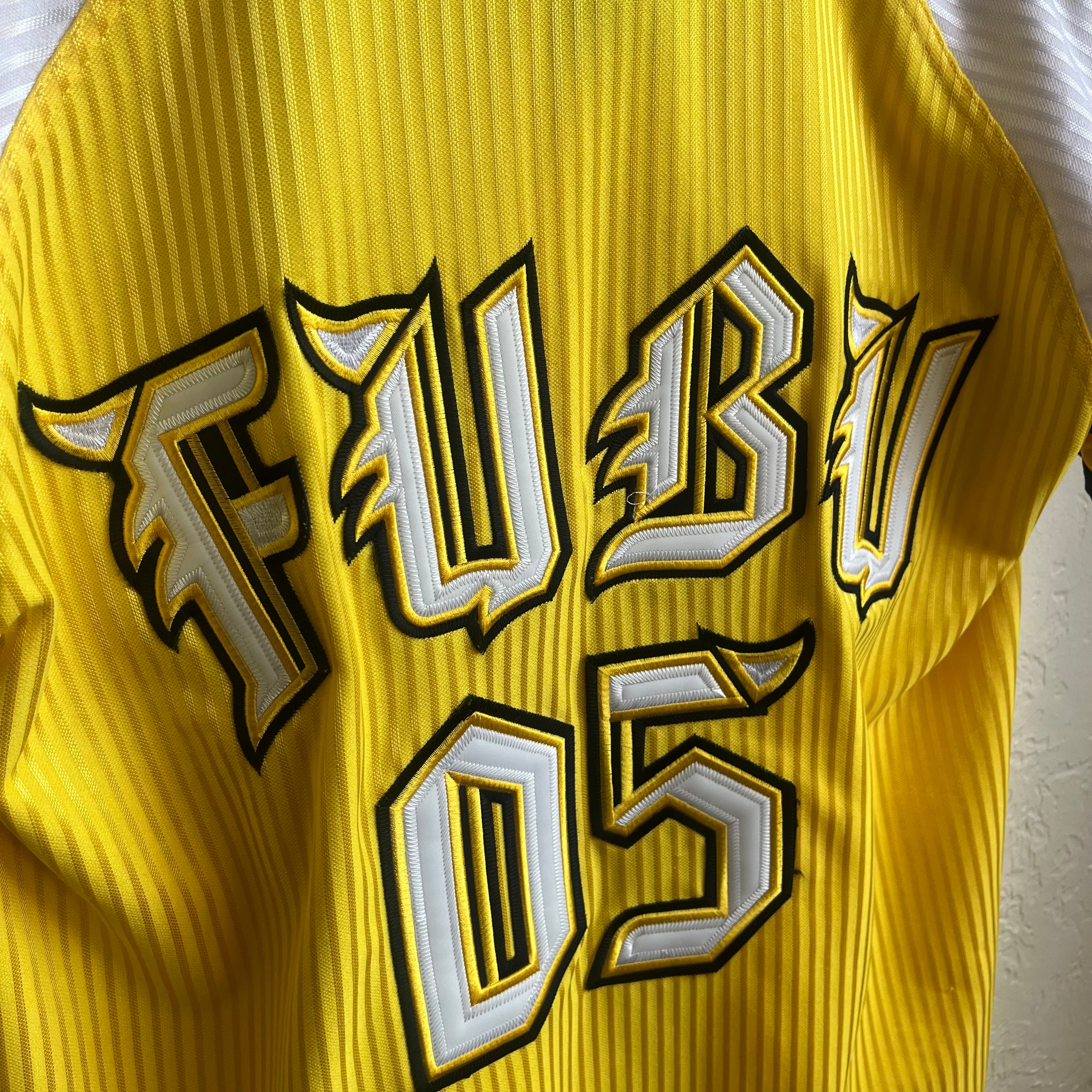 Yellow Fubu Baseball Jersey | XL
