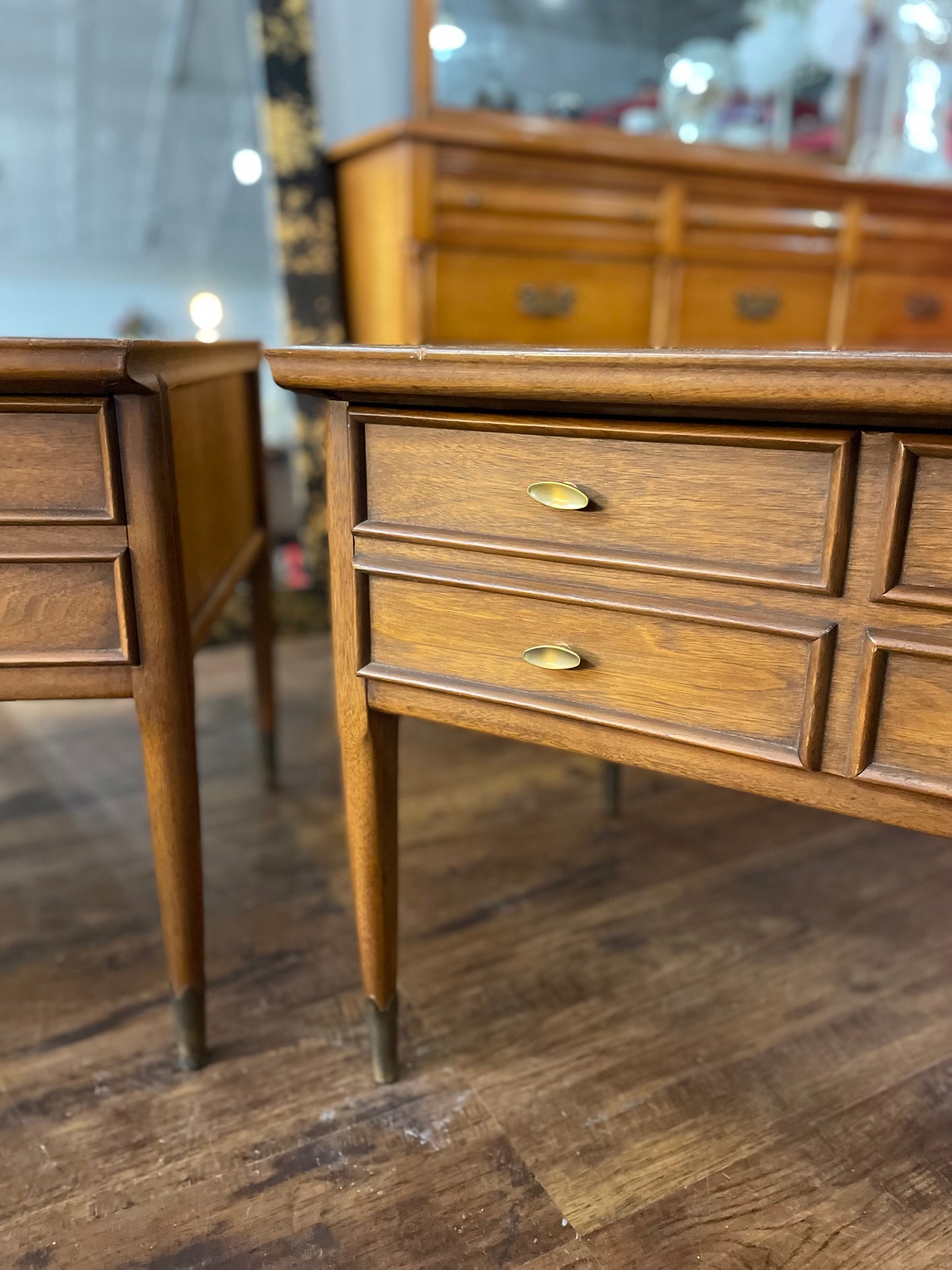 Mid-Century Modern End Tables Set of 2