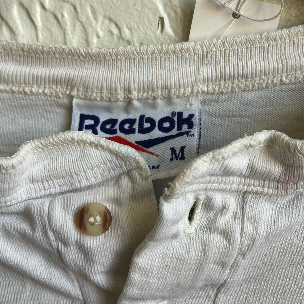 White Vintage Reebok Shirt | Medium