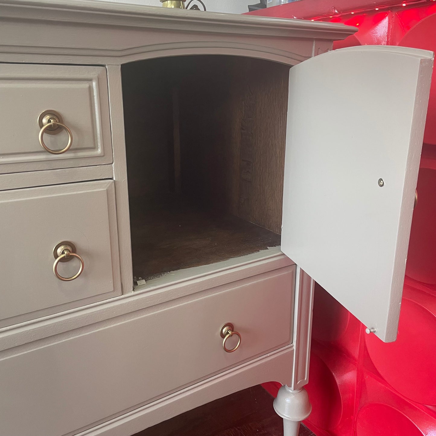 Early 20th Century 5 Drawer Sideboard in Modern Grey