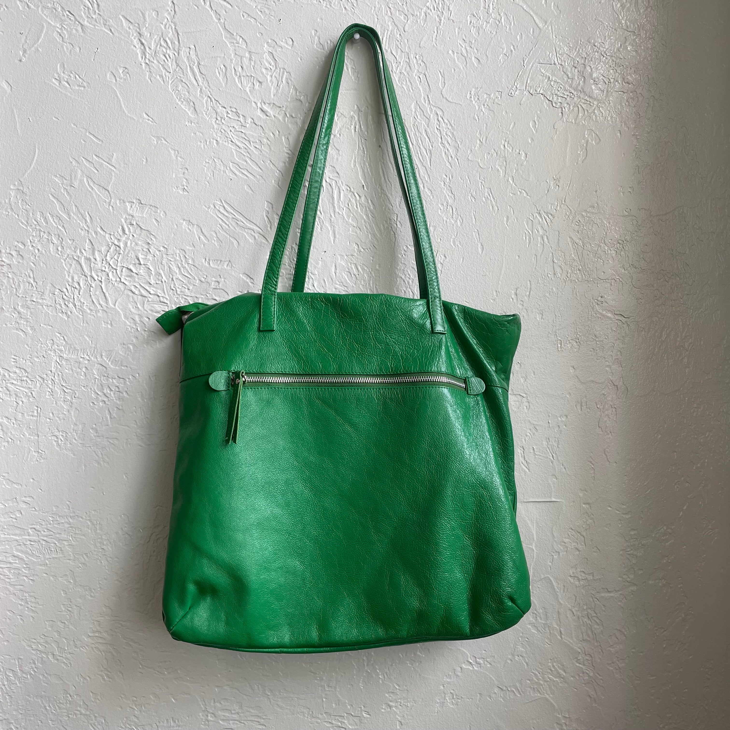Latico Green Leather Tote Bag