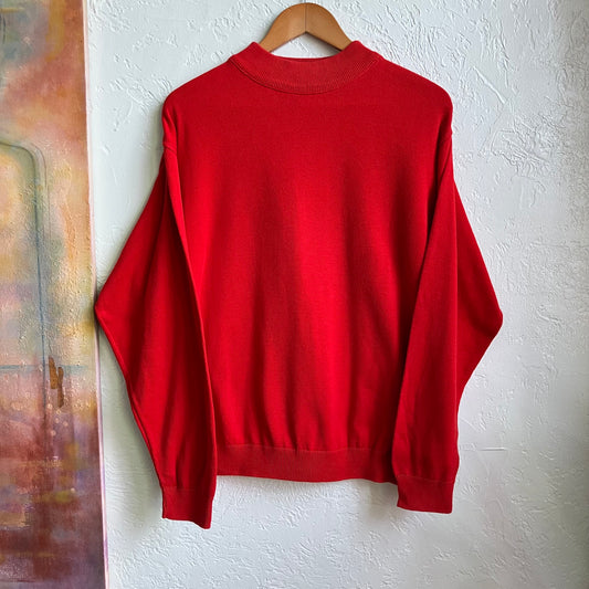 Vintage Red Pendleton Knit Sweater Medium