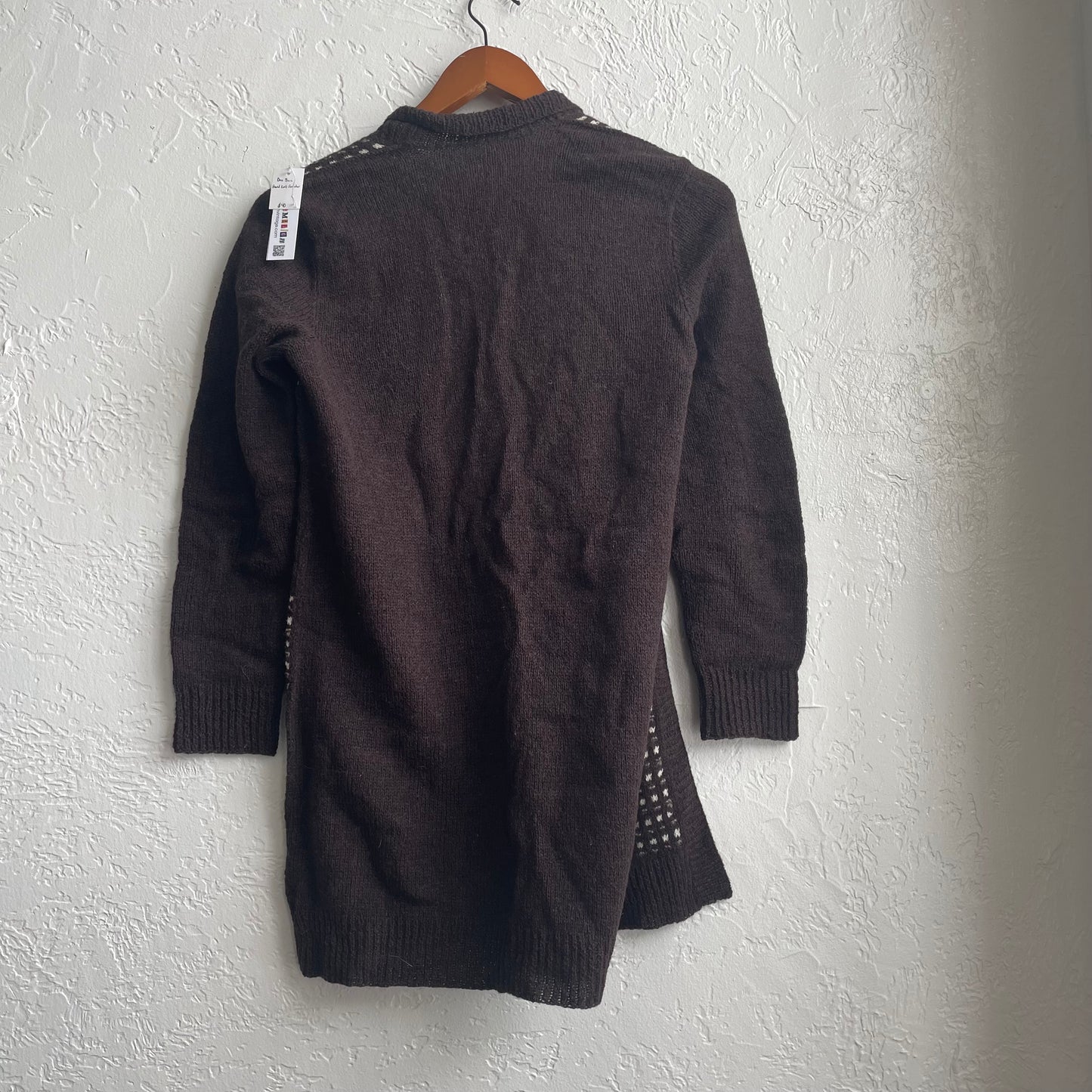 Hand Knit Patterned Cardigan | One Size