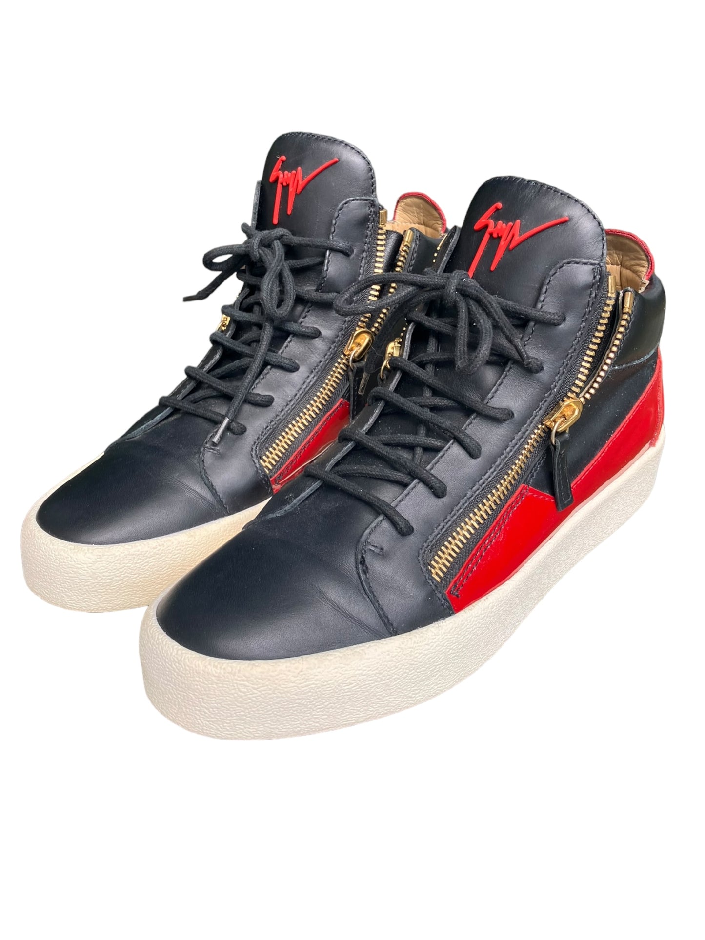 Giuseppe Zanotti Men Sneakers New York Black Red White EU 45 I US 11.5