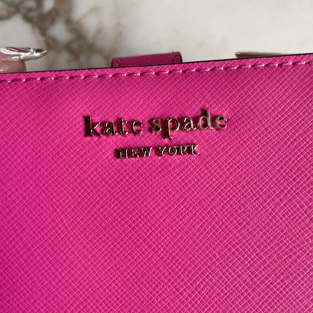 Kate Spade Pink Leather Bi Fold Wallet