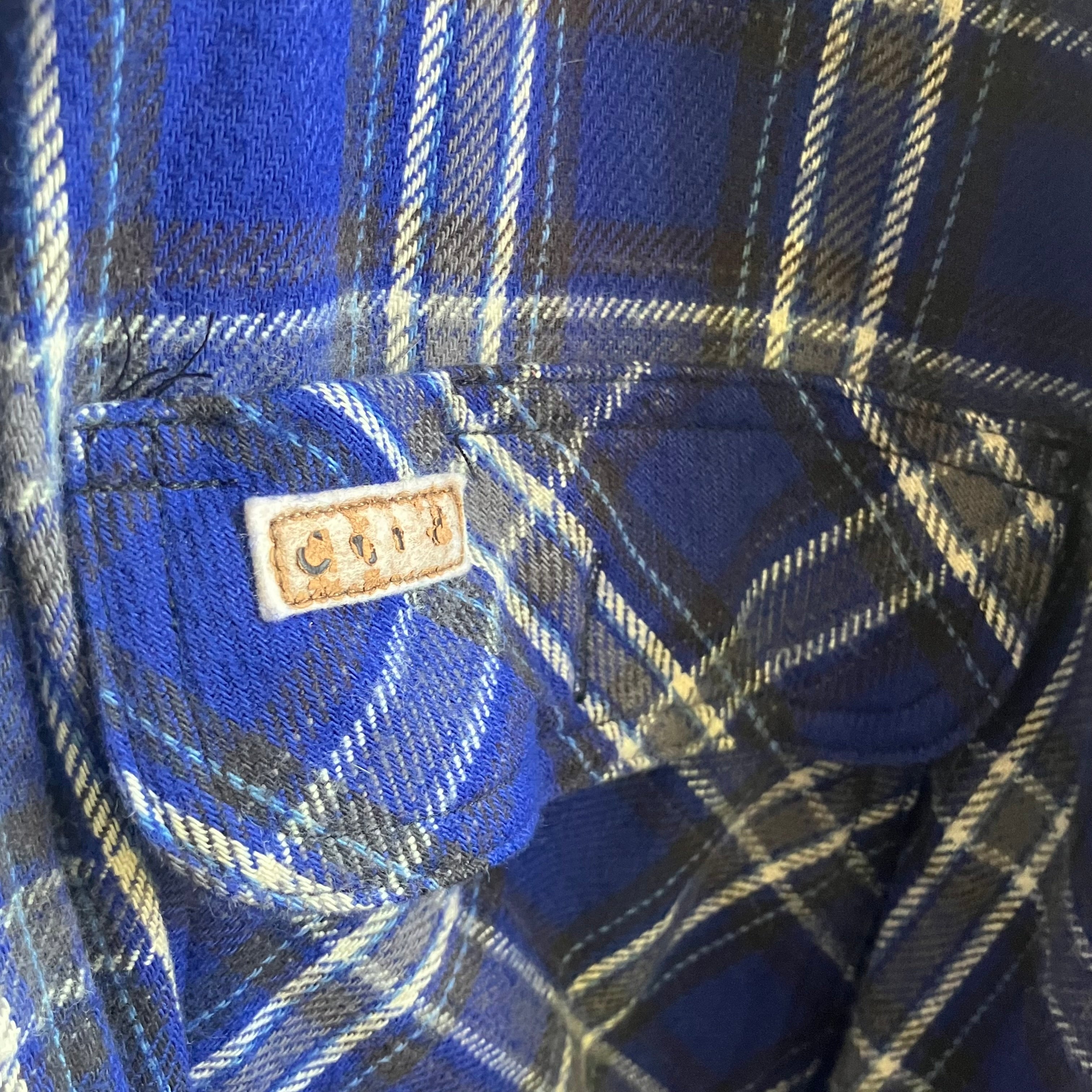 Blue Carhartt Plaid Flannel | Large
