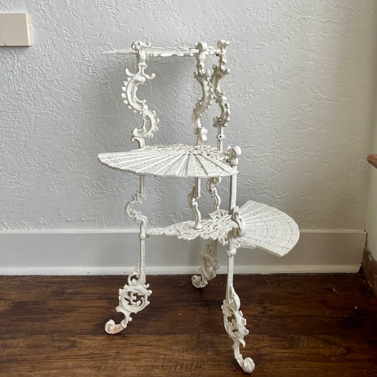 Antique Victorian Style Cast Iron 3-Tier Garden Stand