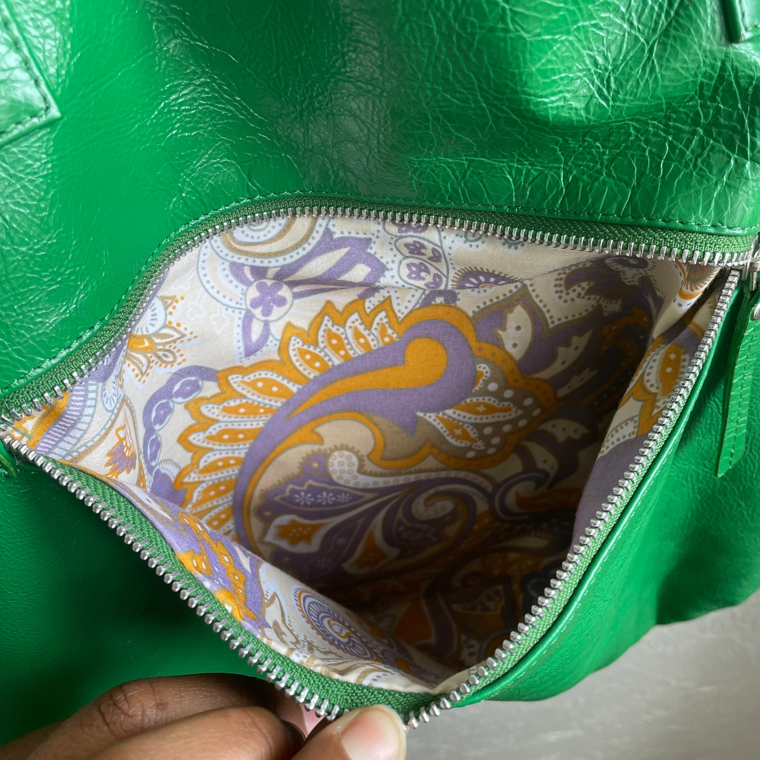 Latico Green Leather Tote Bag