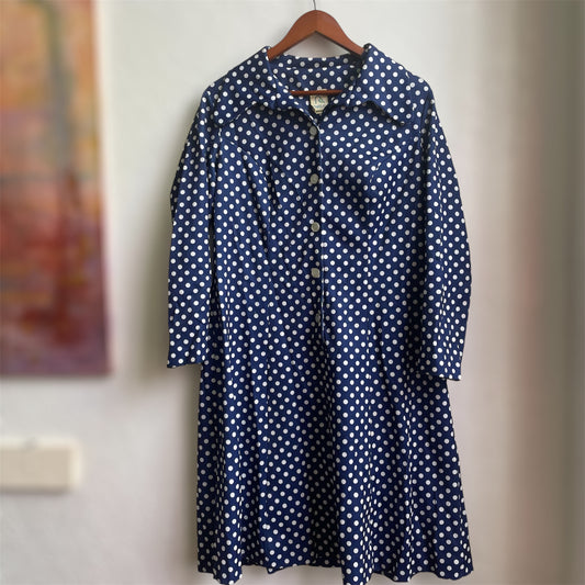 Vintage 70’s Midi Dress | XLarge