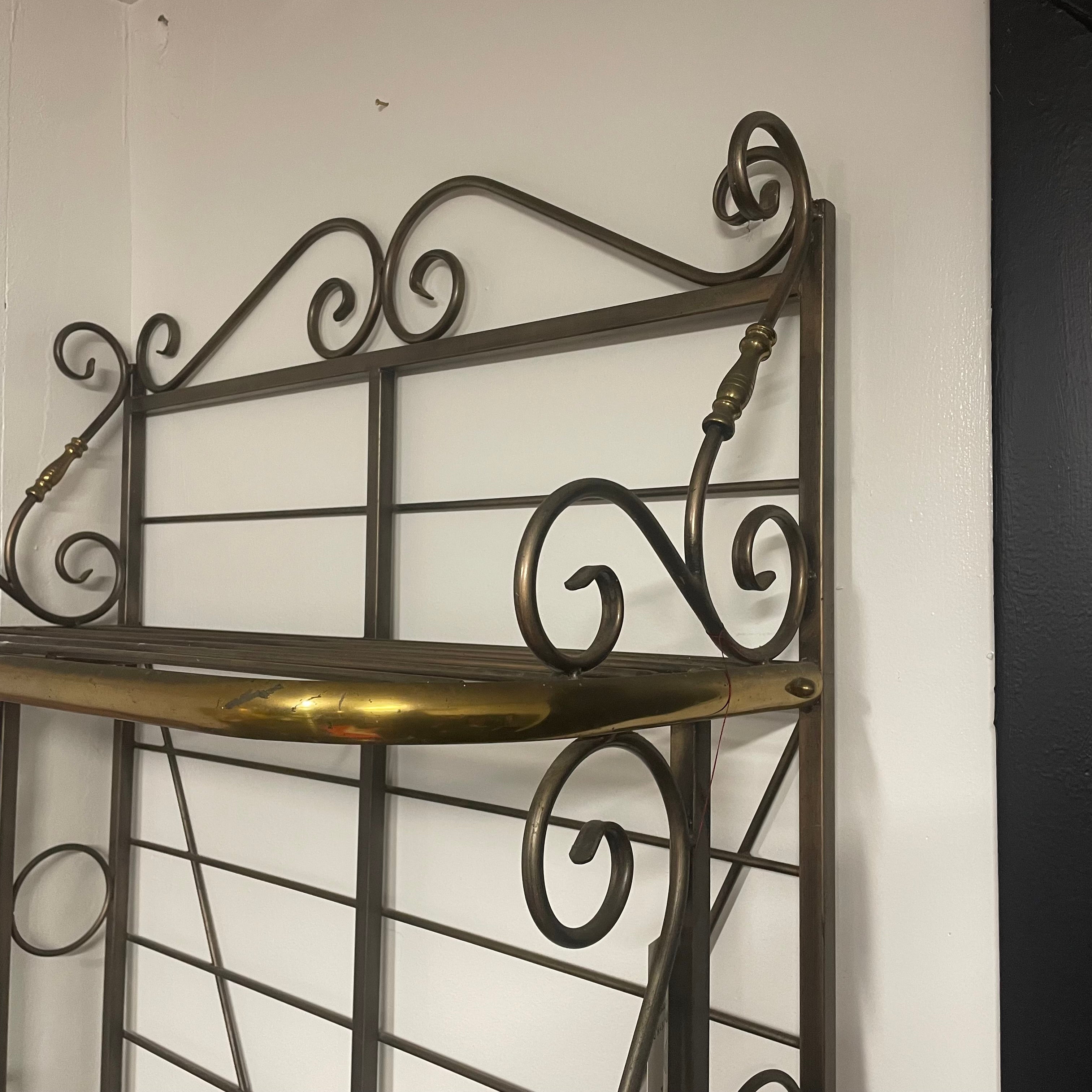 Provincial French Brass Wire Baker's Rack Early 29th Century