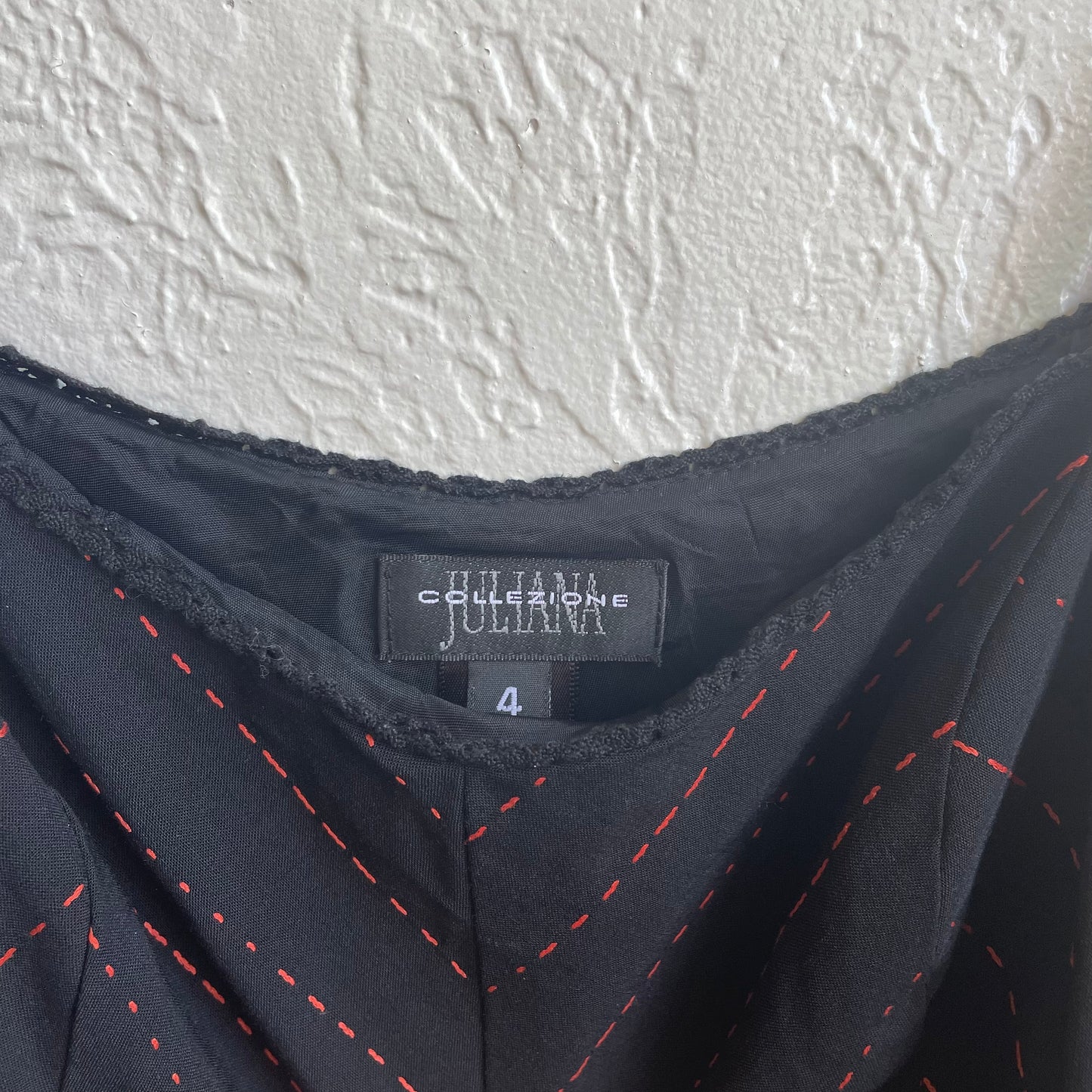 Black Red Striped Cropped Cami | Small