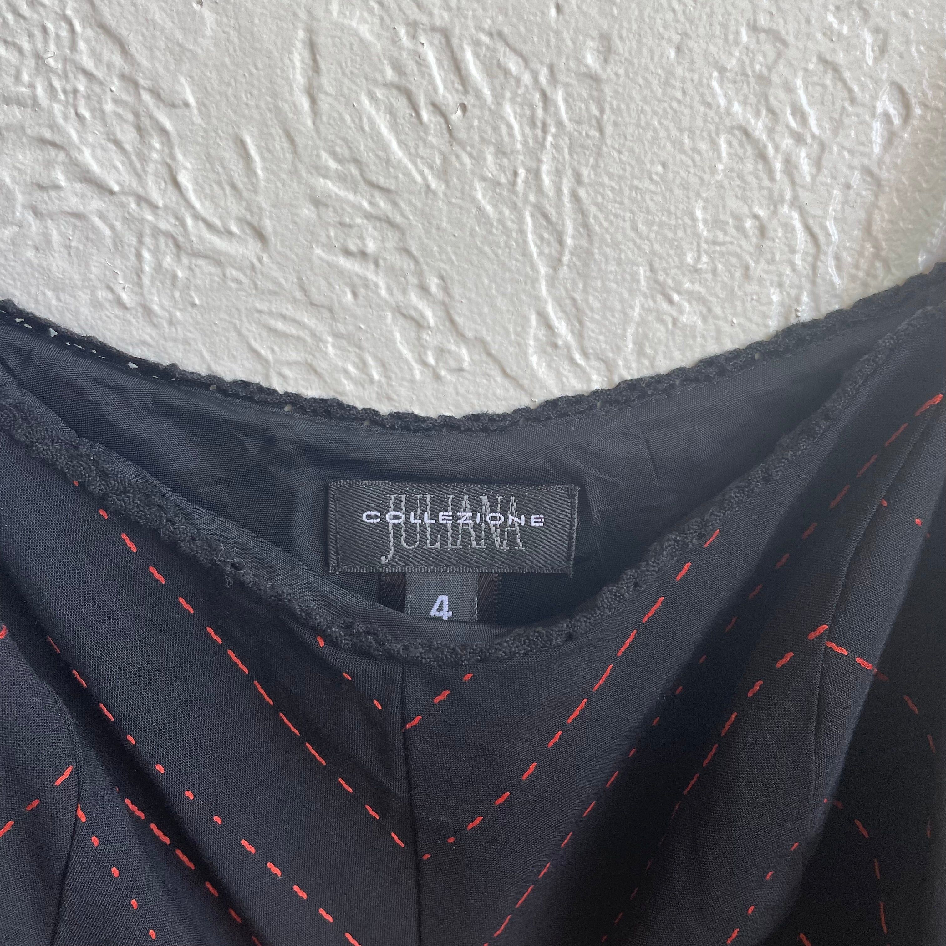 Black Red Striped Cropped Cami | Small