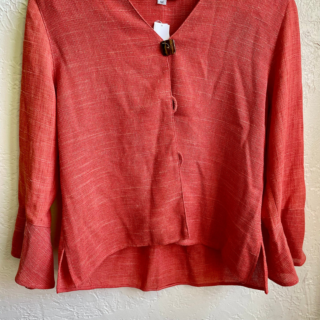 Vermillion Long Sleeve Shirt | Medium