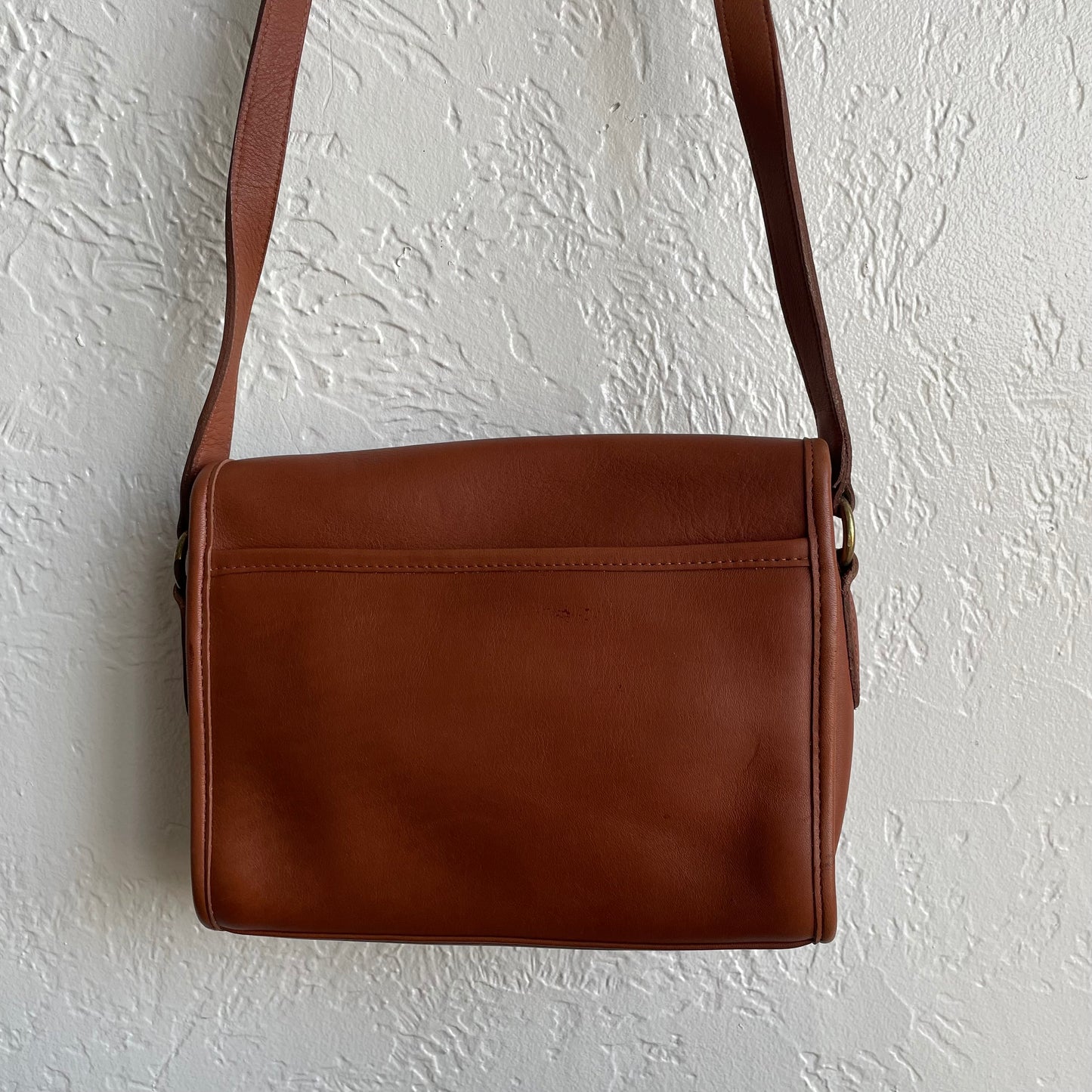 Coach Early 1990s British Tan Devon Crossbody Bag #9908