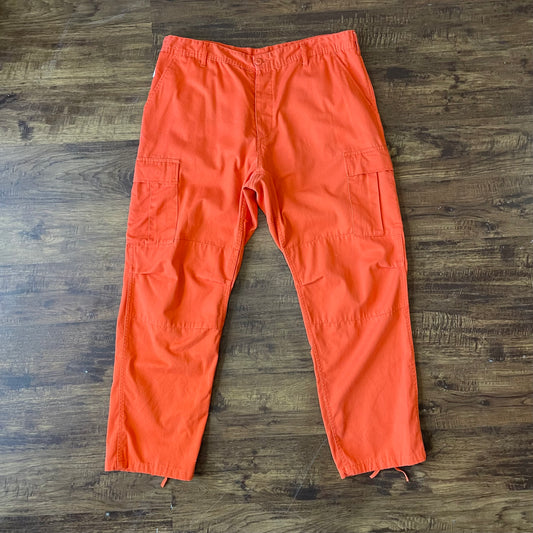 Orange Cargo Pants 42 x 32