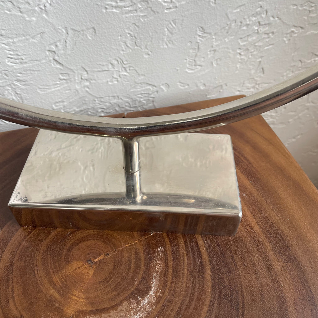 Pottery Barn Small Metal Circular Ring Sculpture