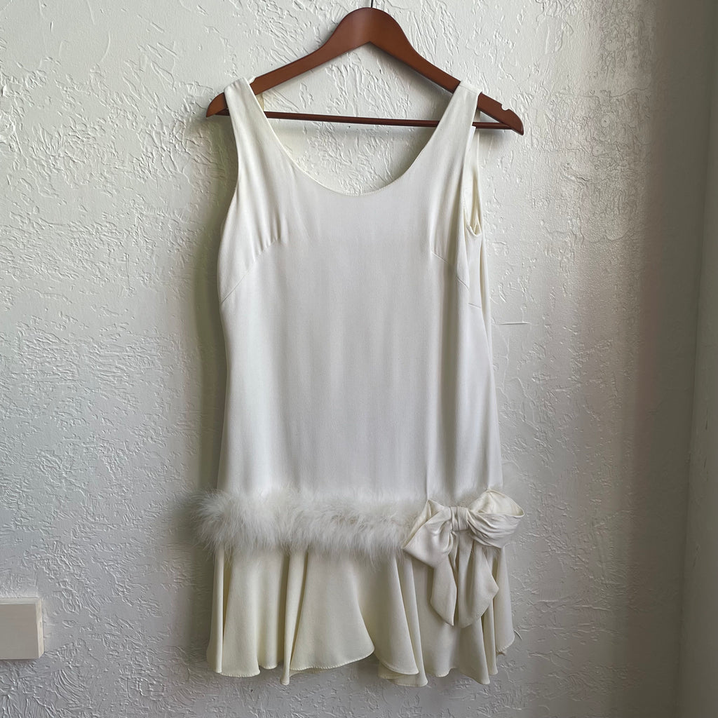 60’s White Mod Dress | Medium