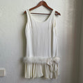 60’s White Mod Dress | Medium