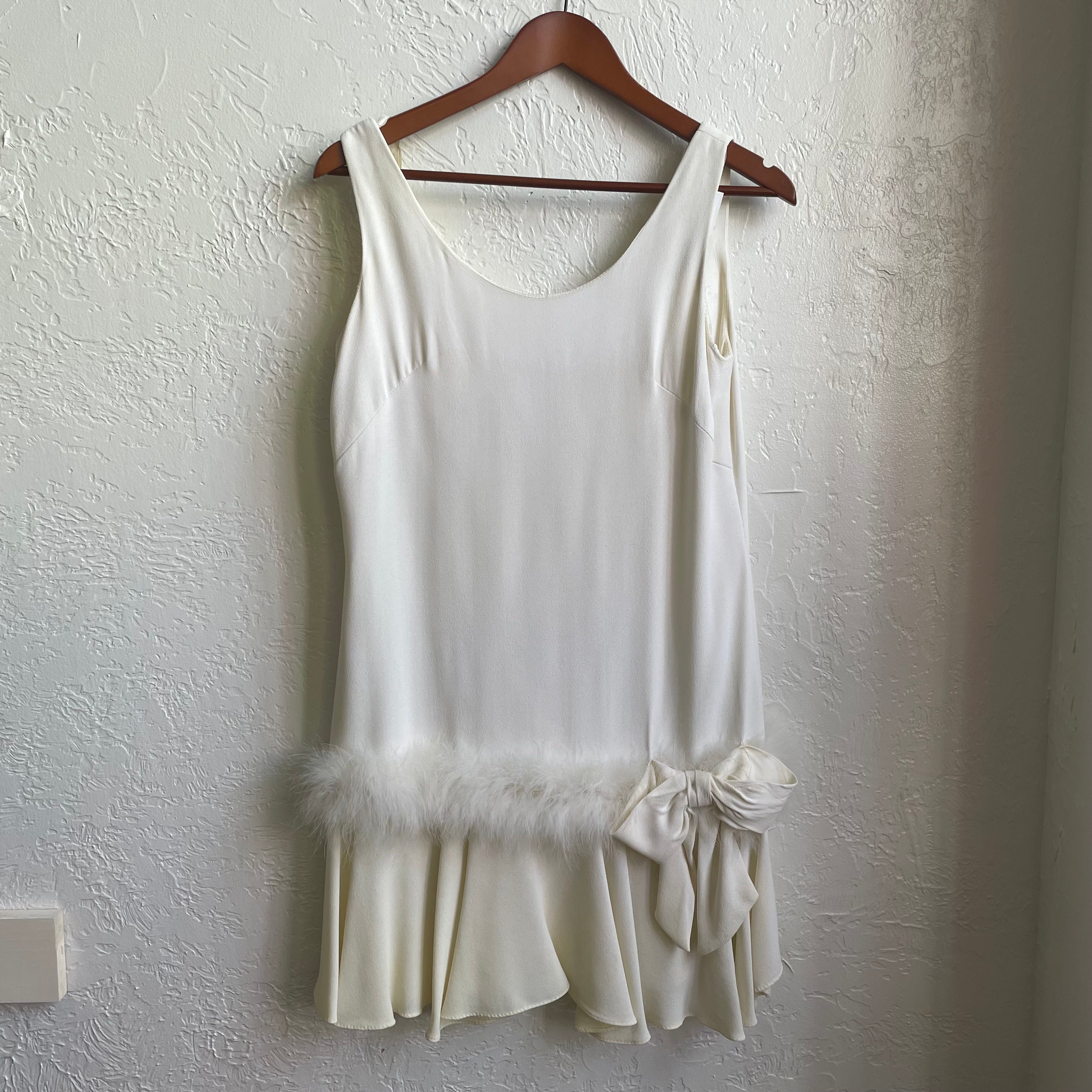 60’s White Mod Dress | Medium