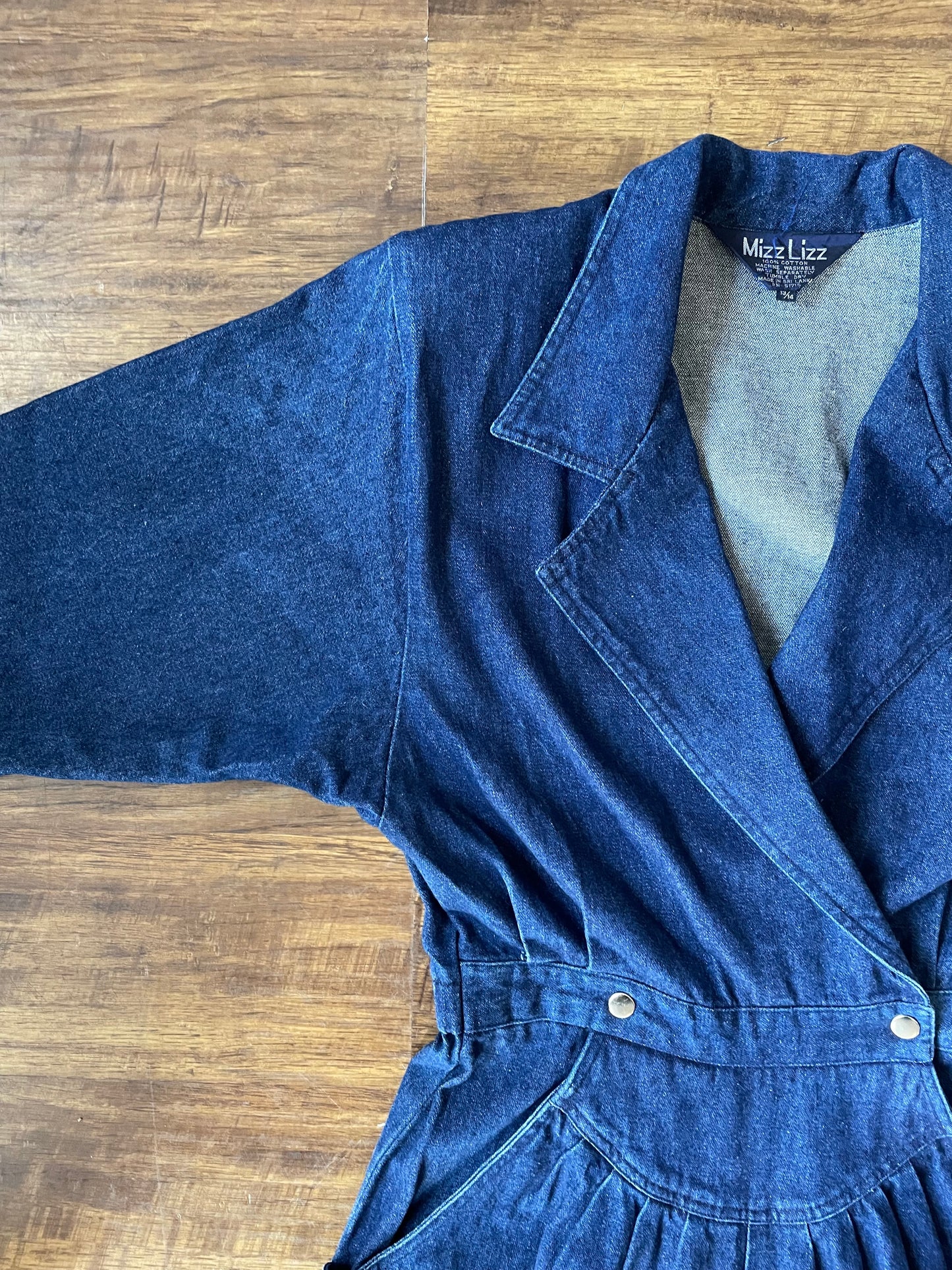 80s Denim Jumpsuit size L