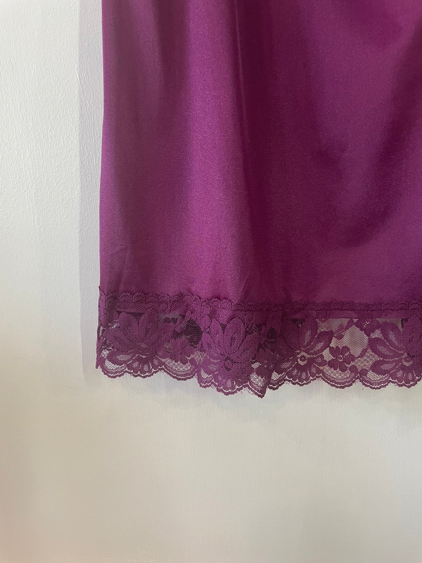 60s Magenta Midi Slip Skirt