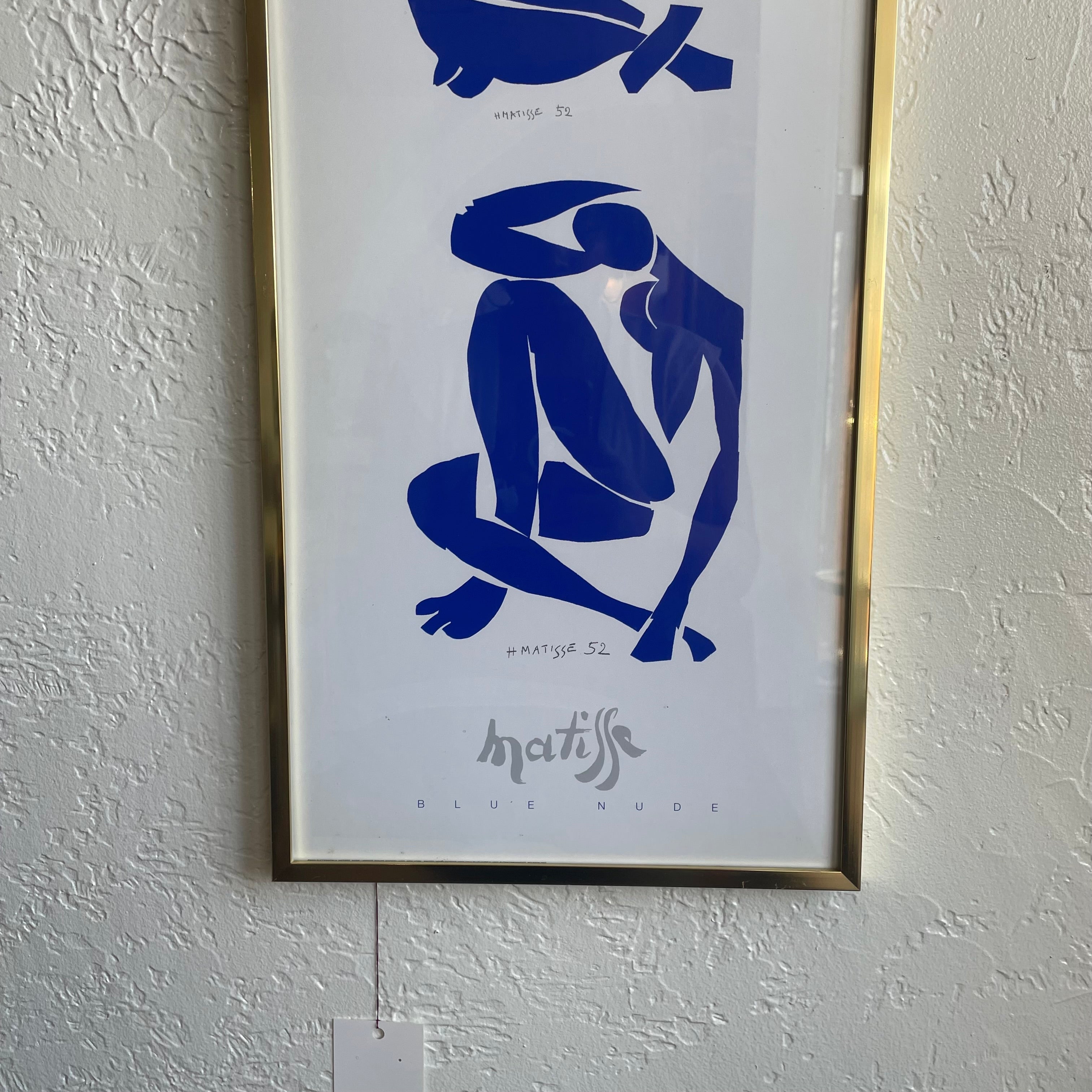 “Blue Nude” 1952 by Henri Matisse Gold Framed Print