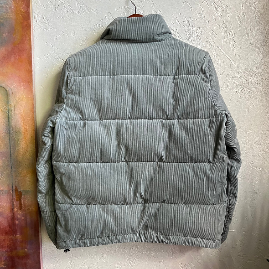 Levi’s Mint Green Corduroy Puffer Jacket Small