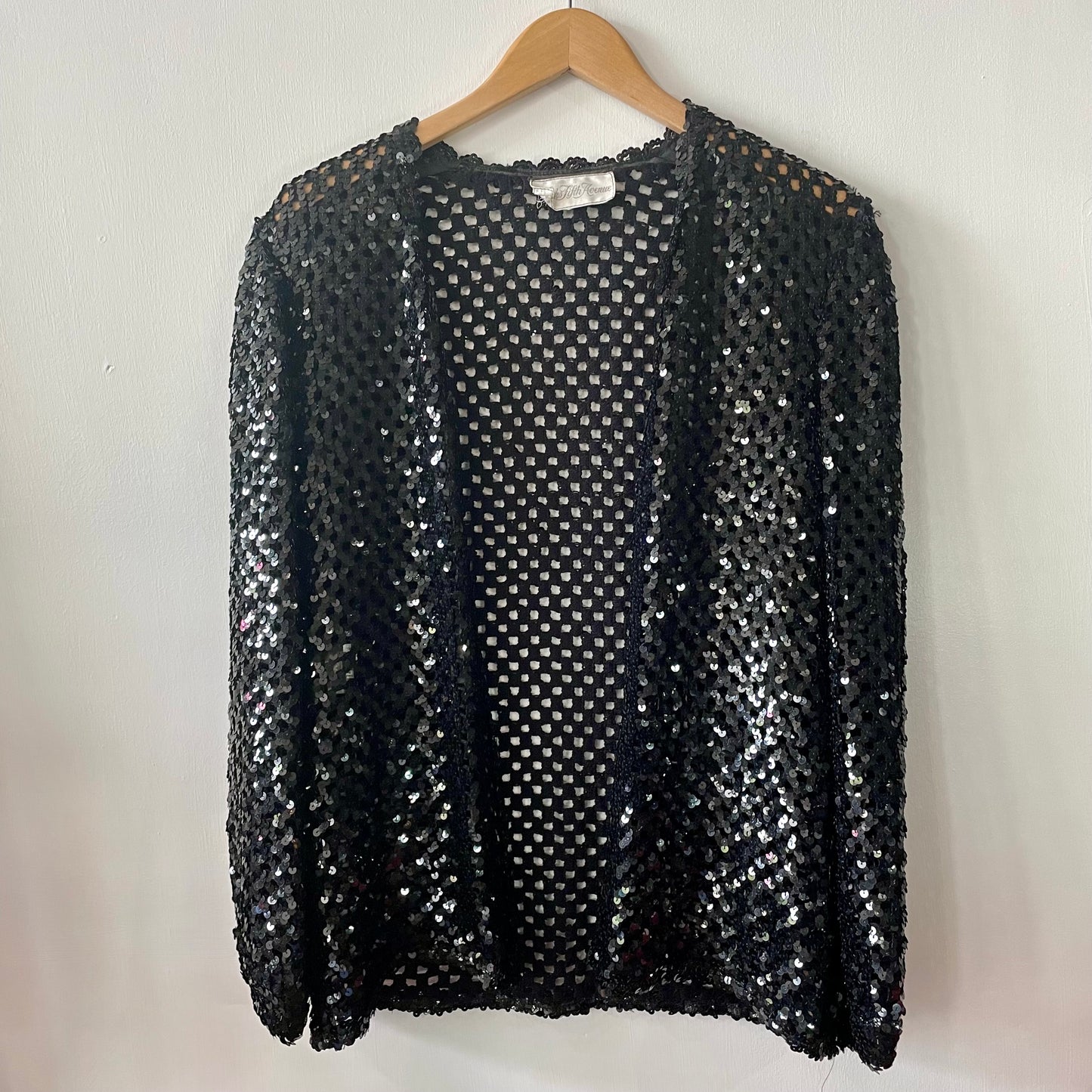 1990’s Black Sequin Knit Cardigan