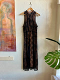 Anthropologie Structured Black Lace Overlay Dress Size 12