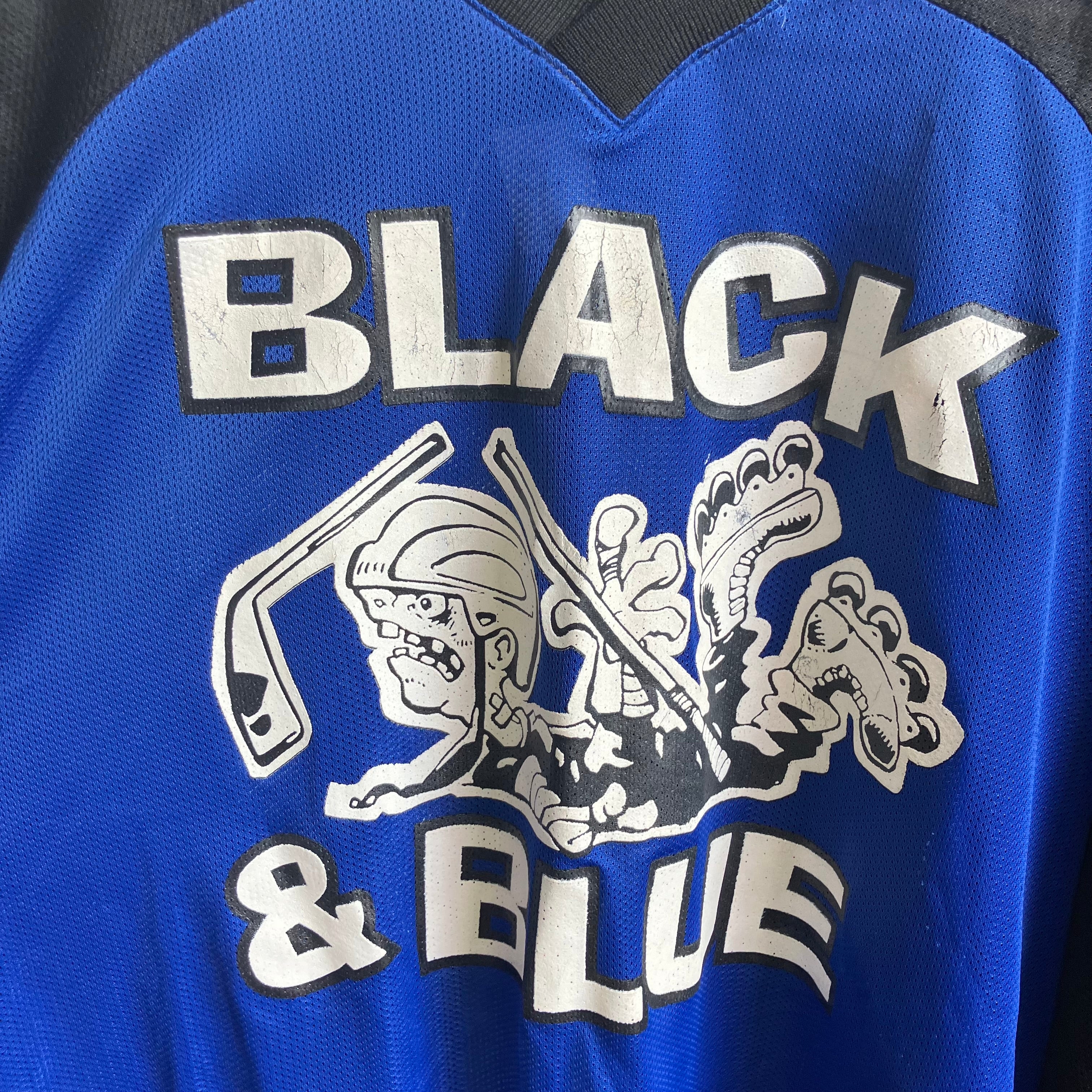 Black & Blue Hockey Jersey | Large