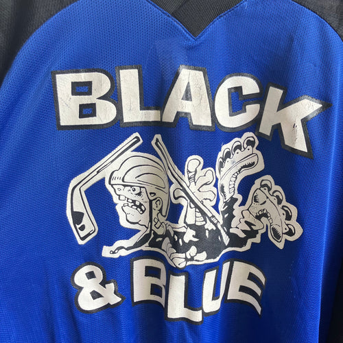 Black & Blue Hockey Jersey | Large