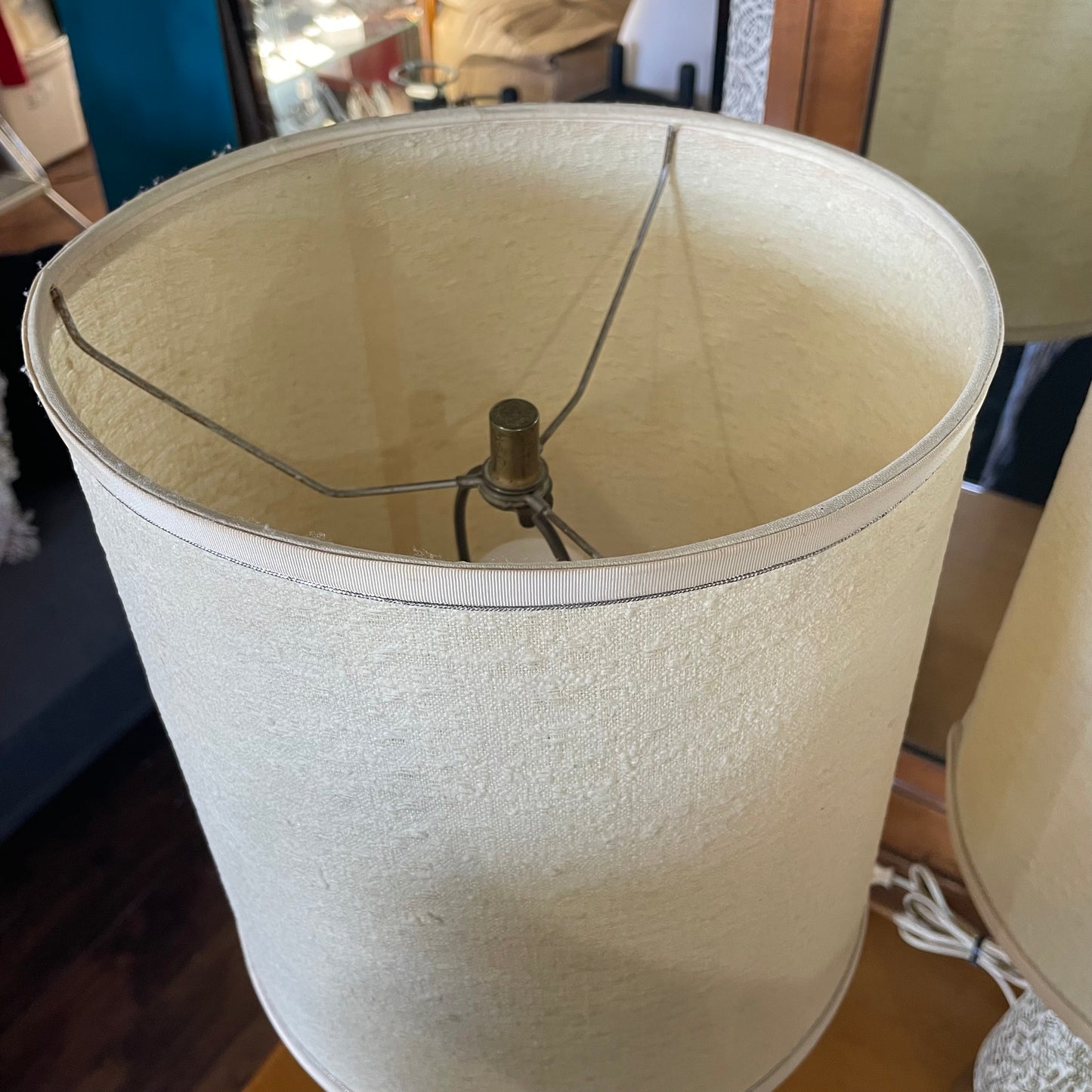 Mid-Century F.A.I.P Pottery Lamps Set of 2