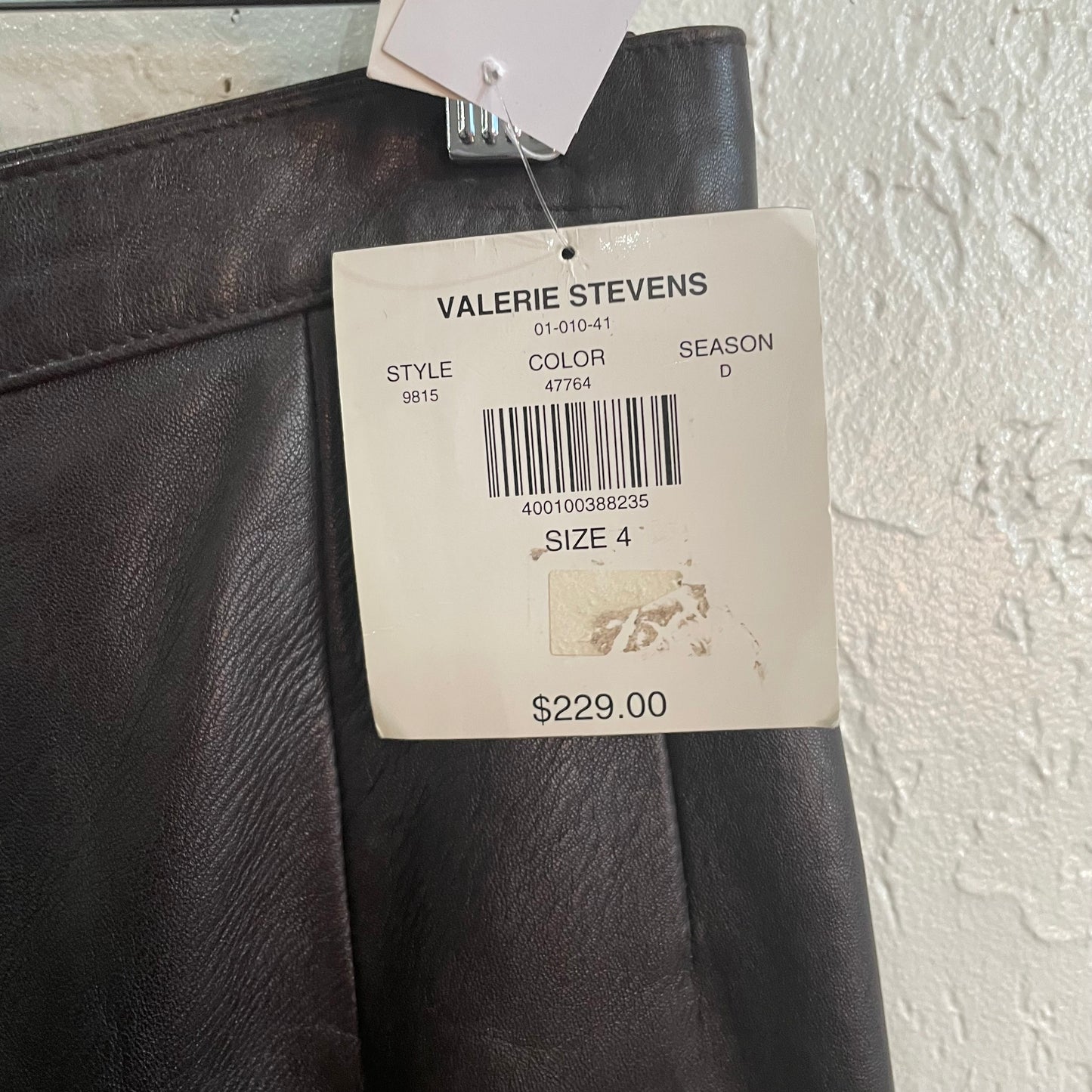 Valerie Steven’s Deep Brown High Waisted Leather Pants NWT | Size 4