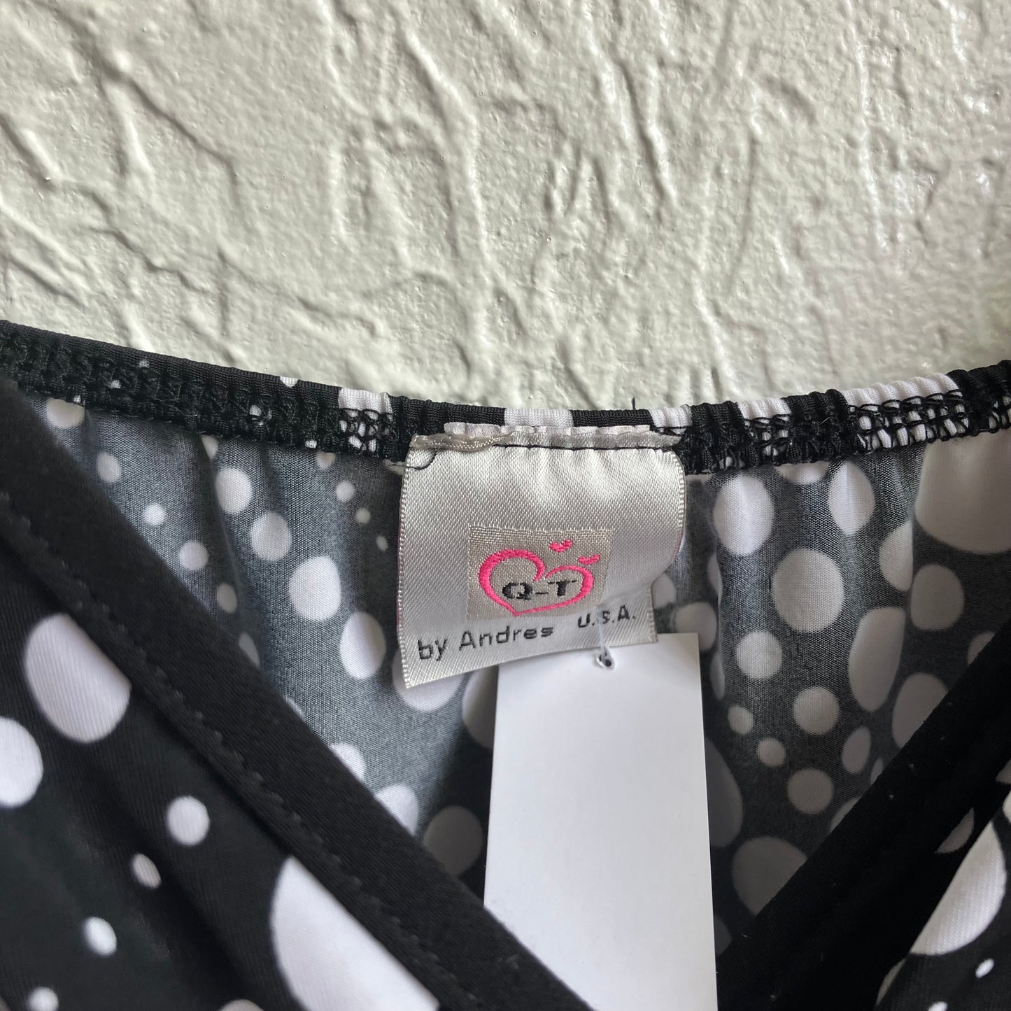 Black And White Y2K Polka Dot | XL