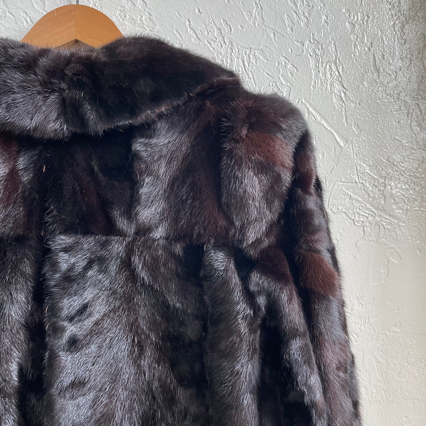 Deep Brown Long Mink Fur Coat | Medium