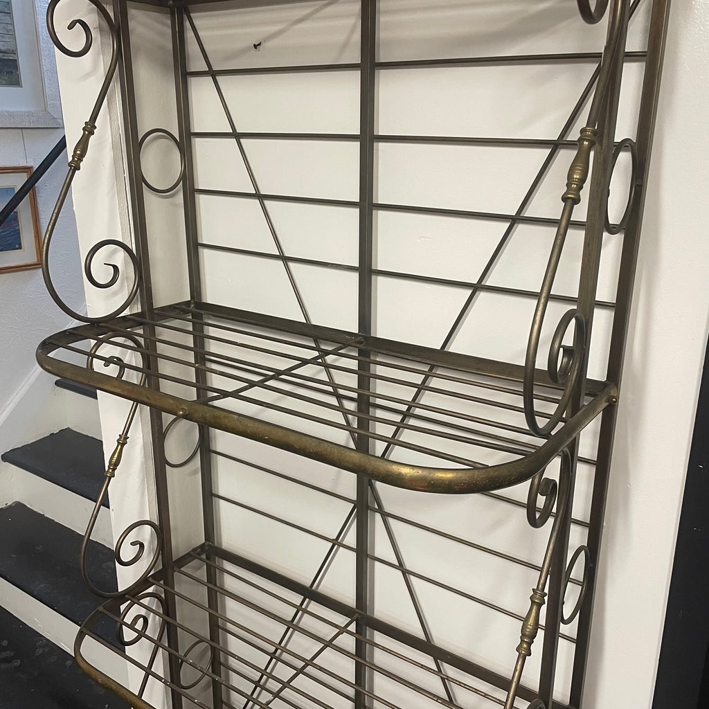 Provincial French Brass Wire Baker's Rack Early 29th Century