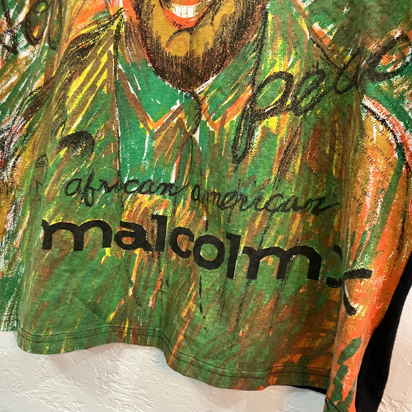 Malcolm X T-shirt Vintage 90’s| Large
