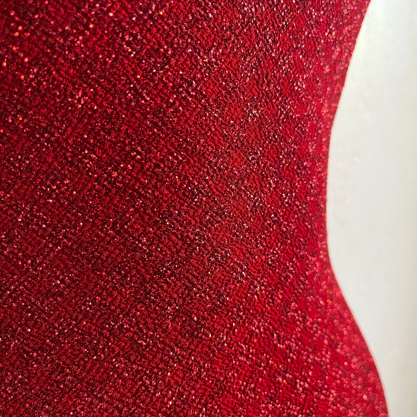 Y2K Red Shimmery Strapless Tube Top Dress | Medium