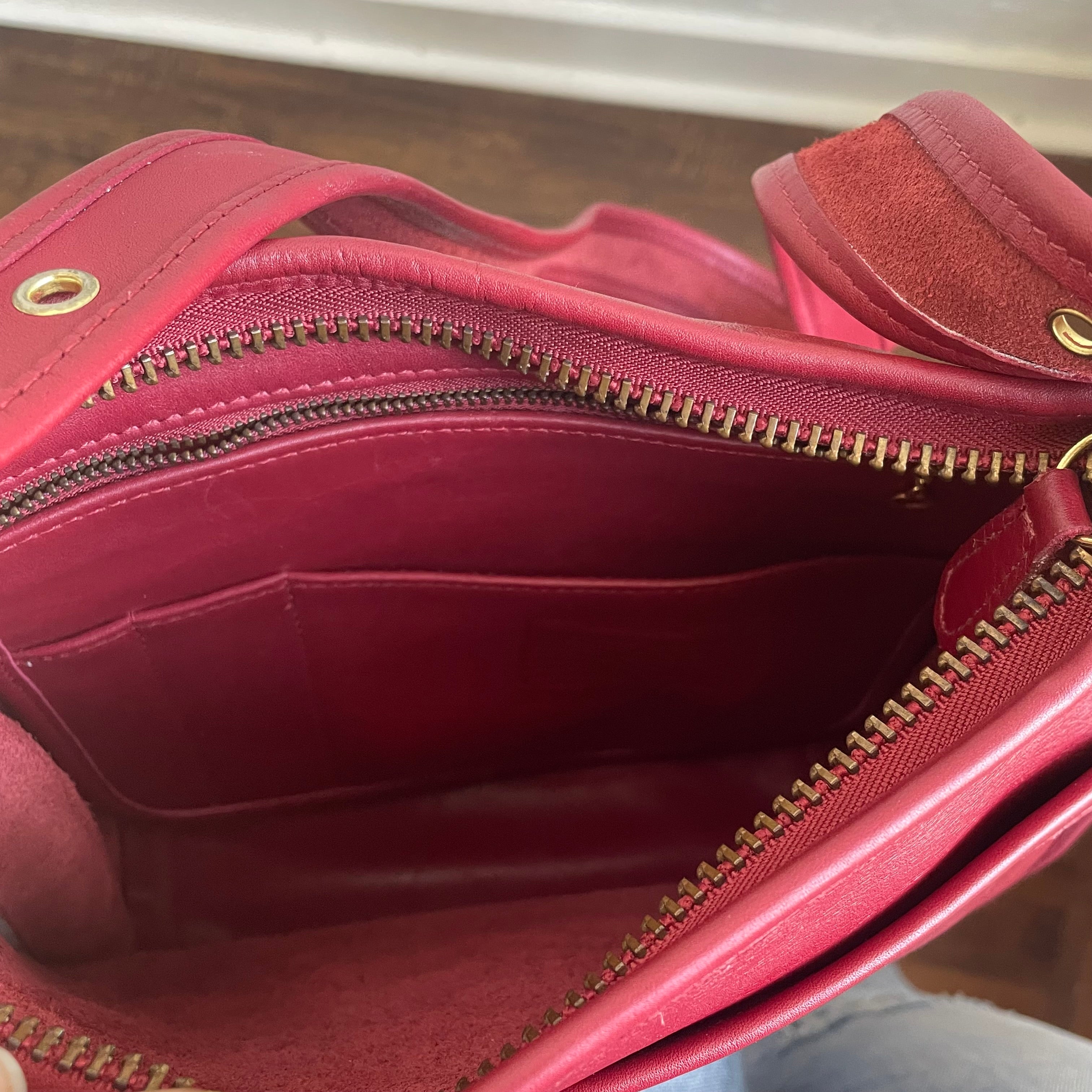 Coach Red Legacy Zip Crossbody 1990's #9966