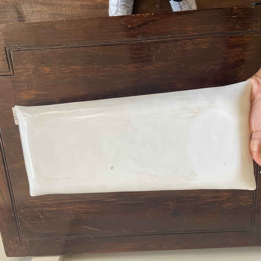 Georges Briard "Forbidden Fruit" MCM Milk Glass Tray