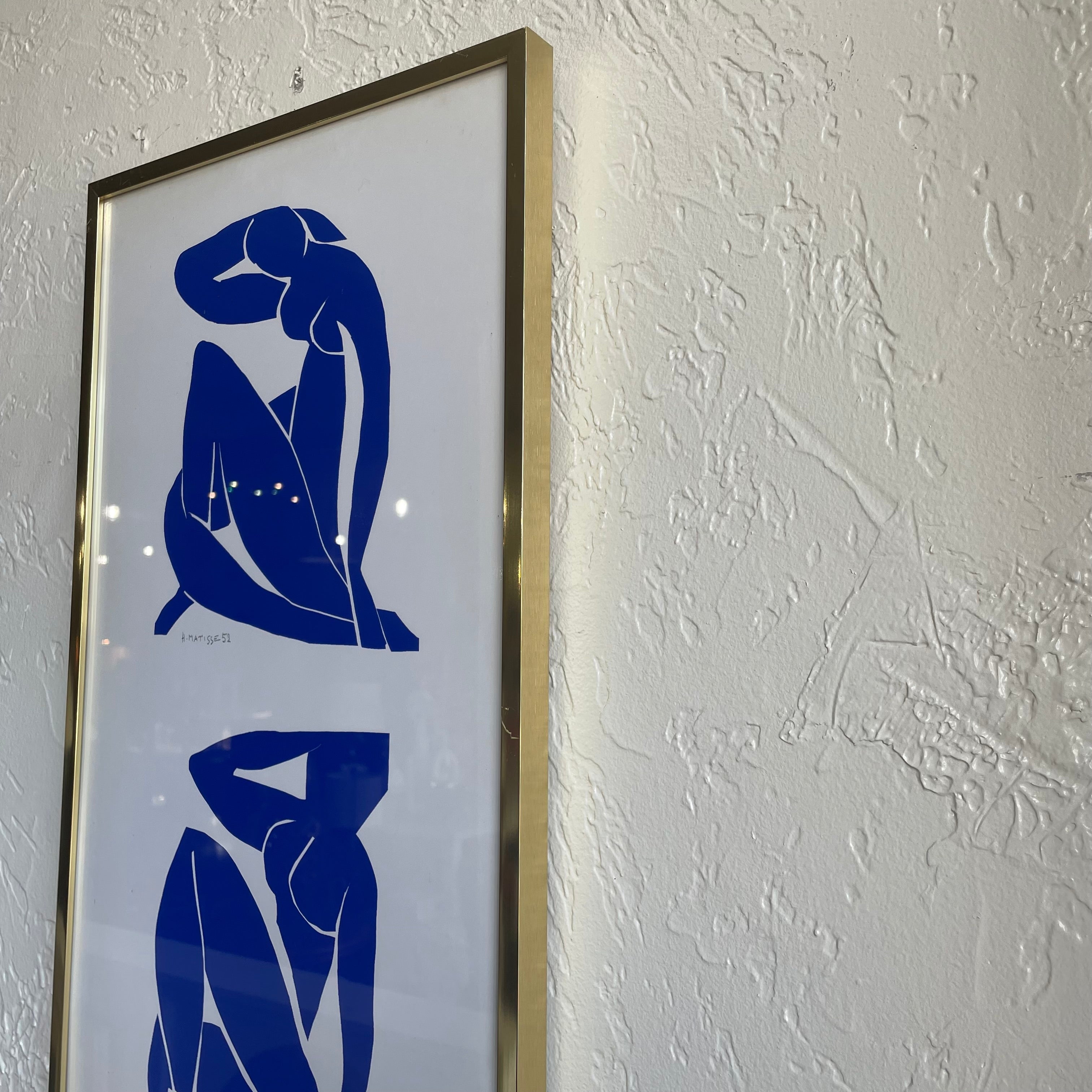 “Blue Nude” 1952 by Henri Matisse Gold Framed Print
