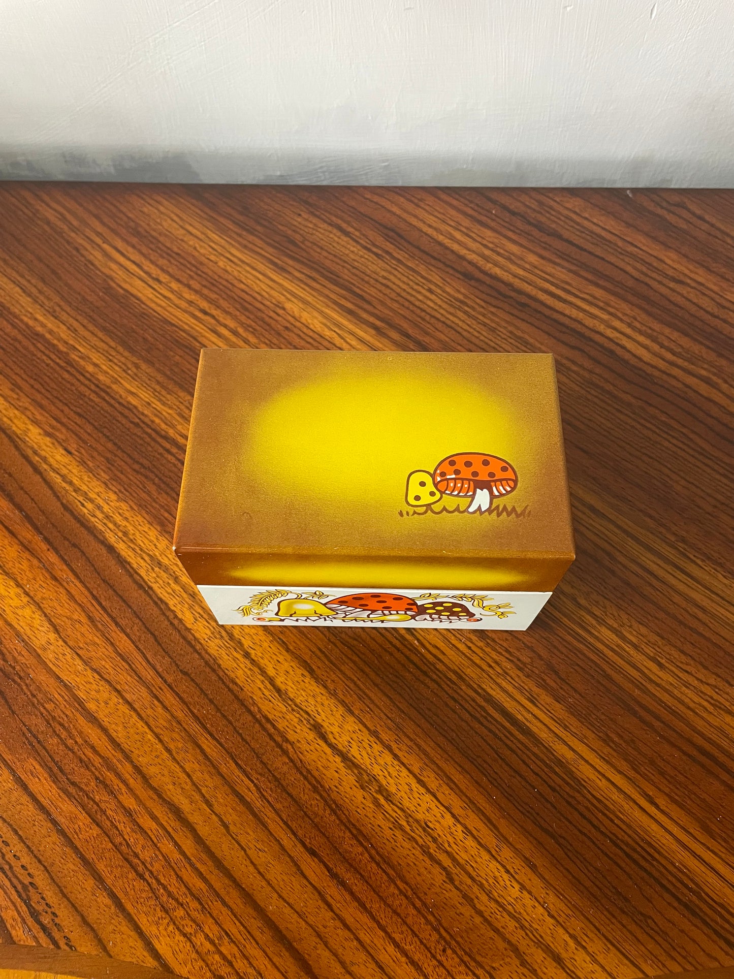 Merry Mushroom Tin Recipe Box