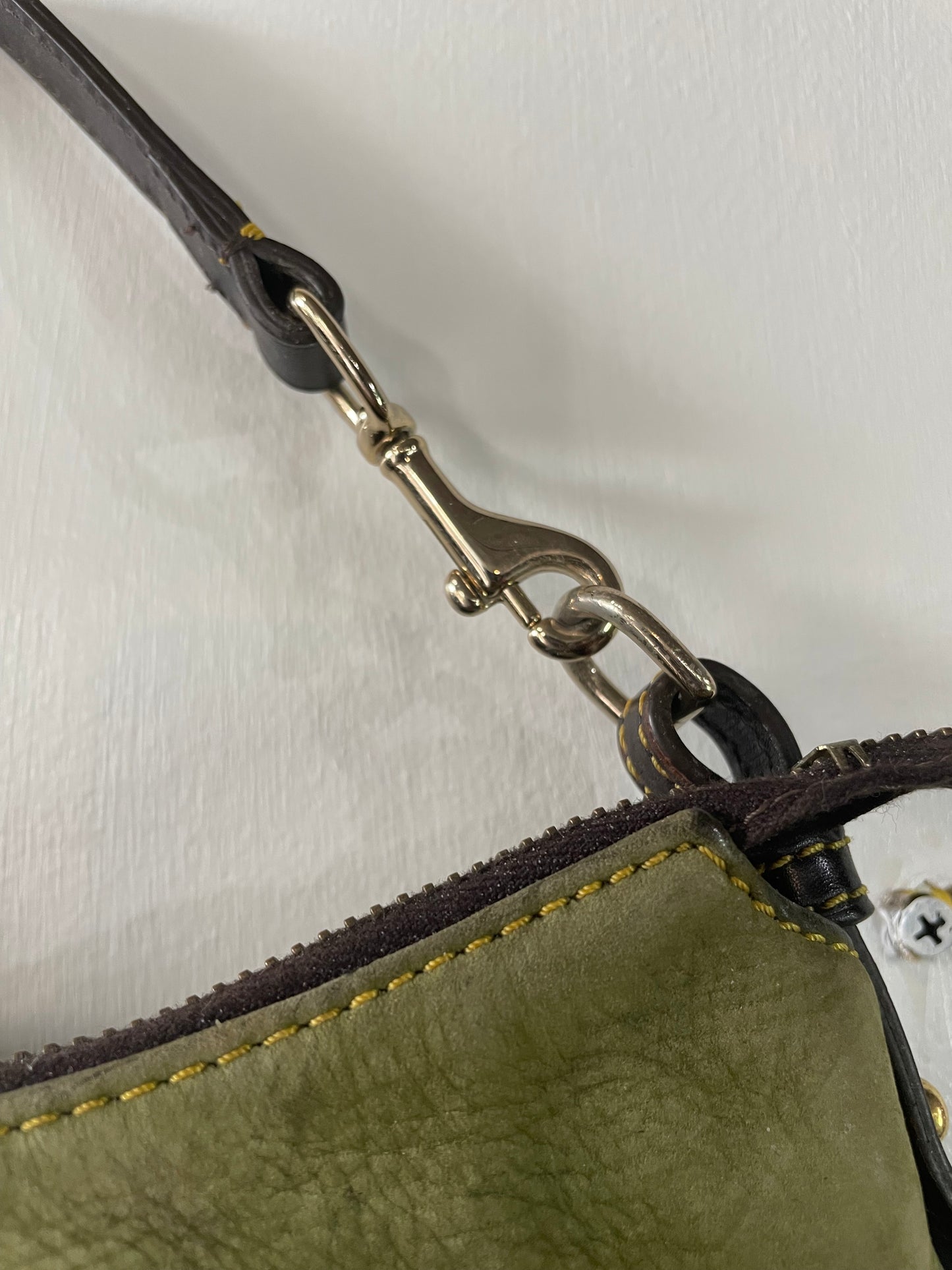 Dooney & Bourke Green Leather Shoulder Bag