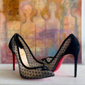 Christian Louboutin Neoalto Dentelle Resille Pumps | Size US 5.5/ IT 35.5