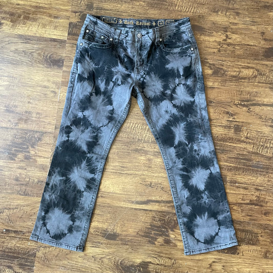 Y2K Rock Revival Tye Dye Jeans 40 x 32