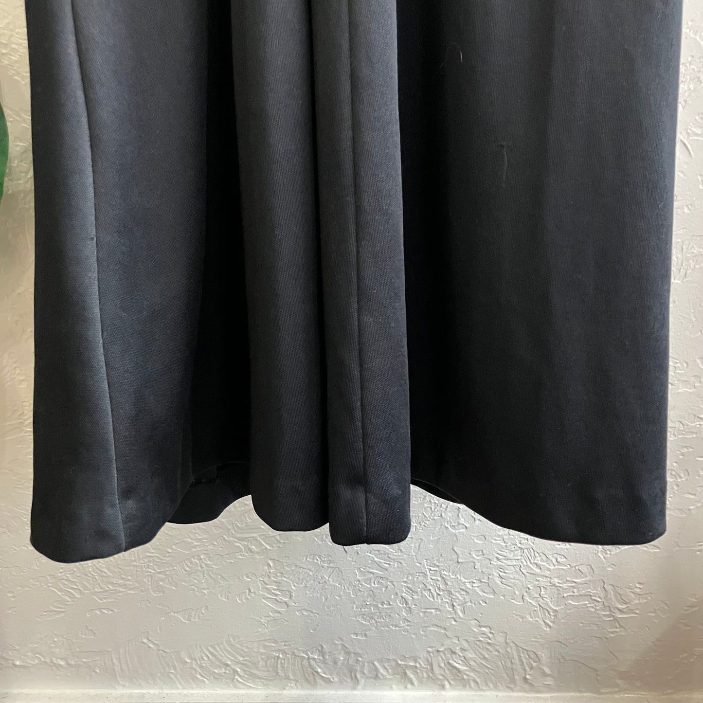 Vintage 70’s Black White Feather Maxi Dress | Medium