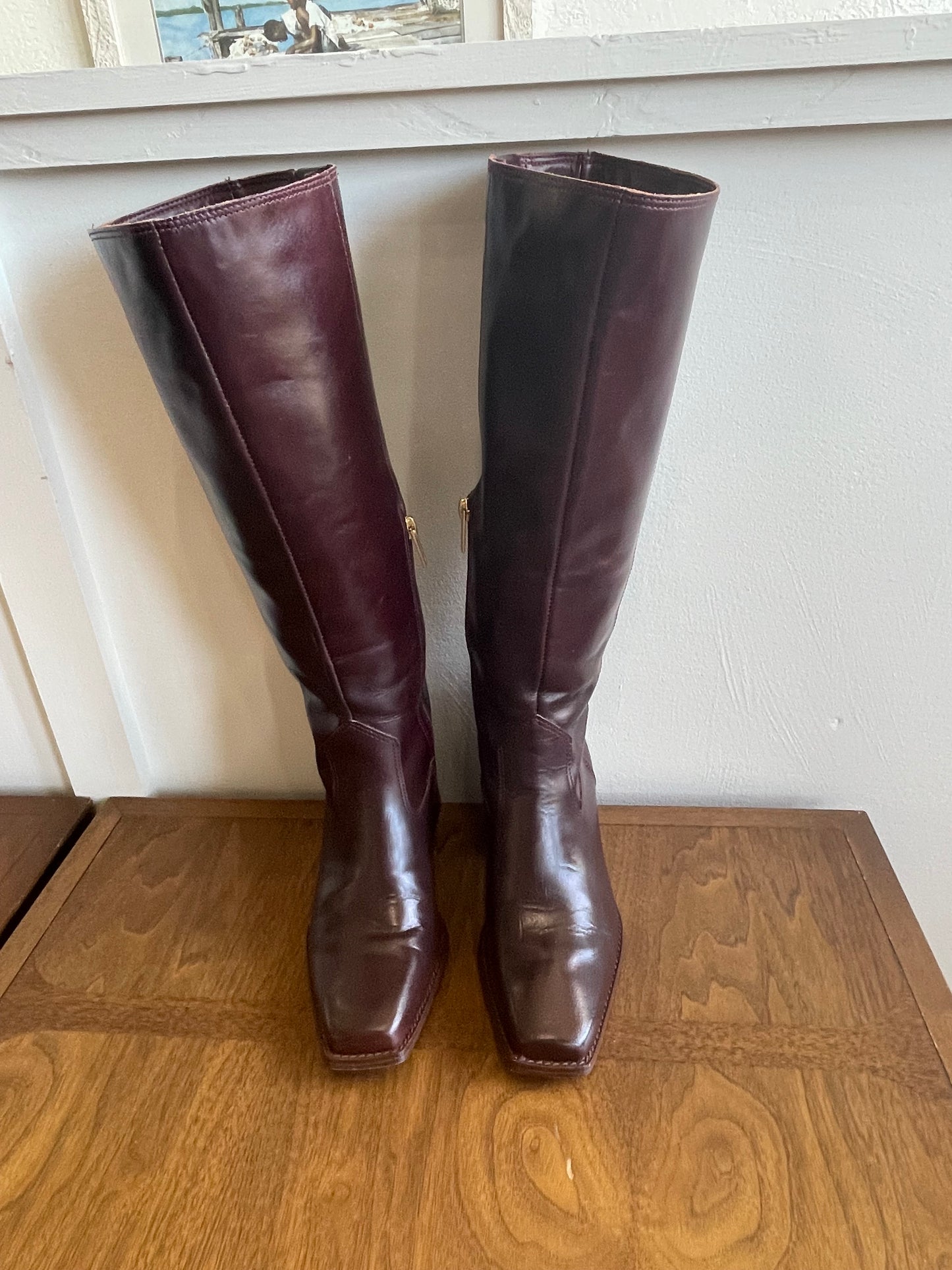Vince Camuto Sangeti Knee High Leather Boots | Size 9.5