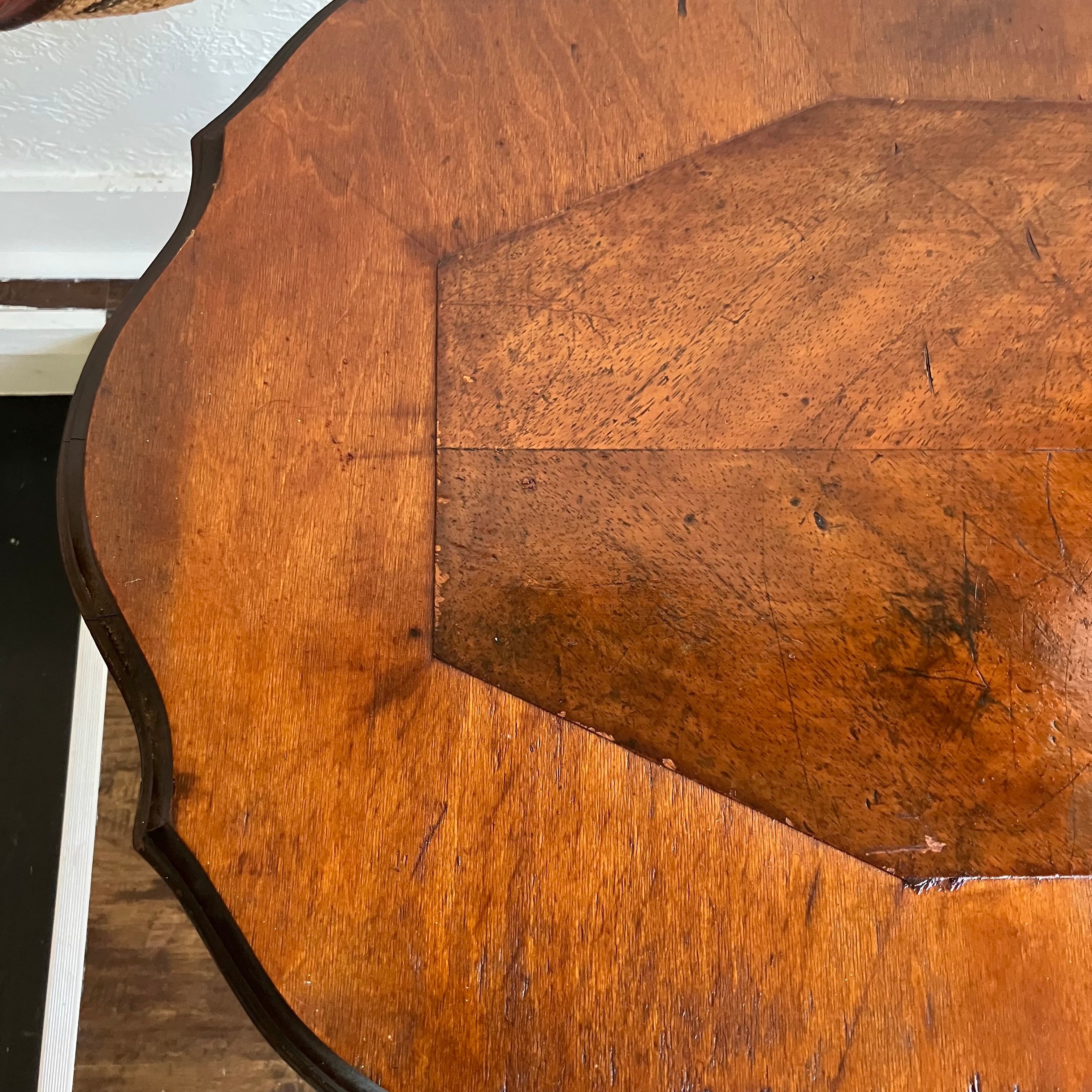 Mahogany 6 Leg Parlor Table Early 20th Century