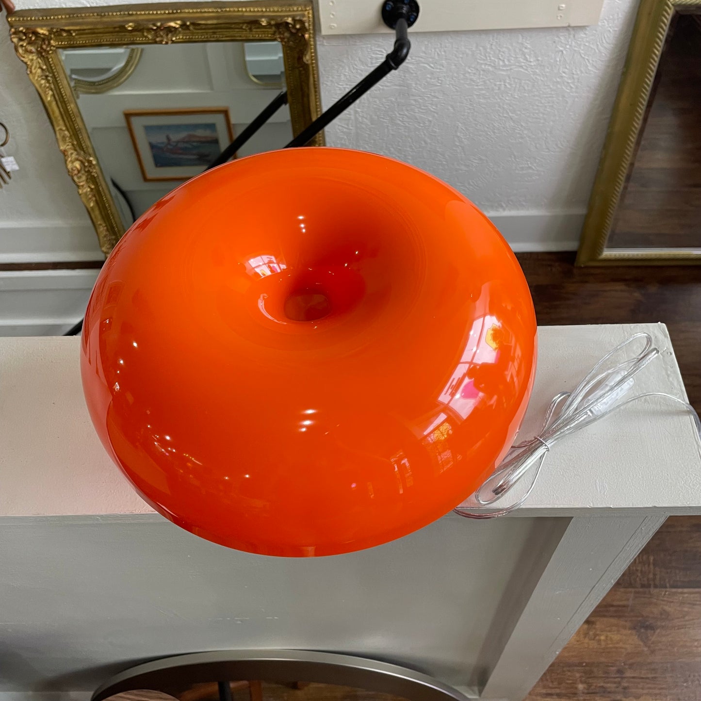 Nessino Orange Mushroom Table Lamp
